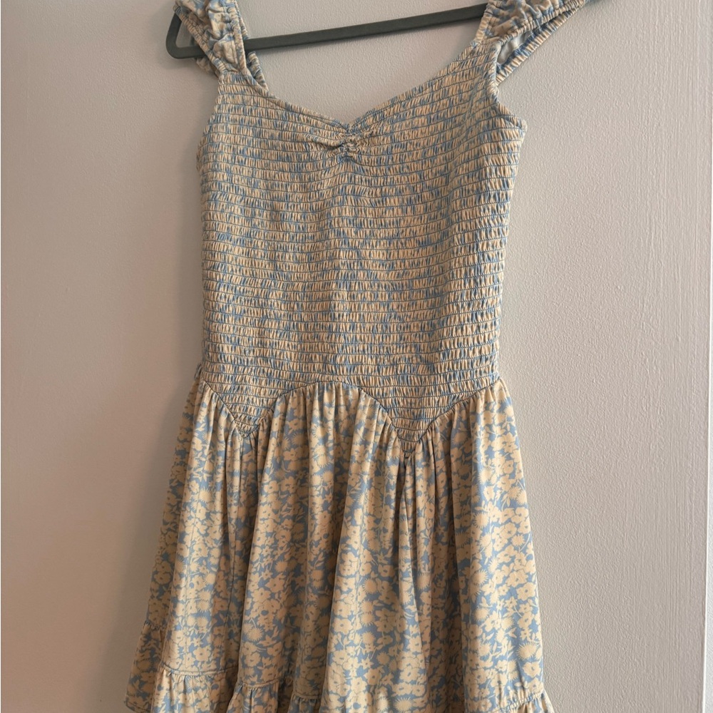 UO Georgina Smocked Mini Dress